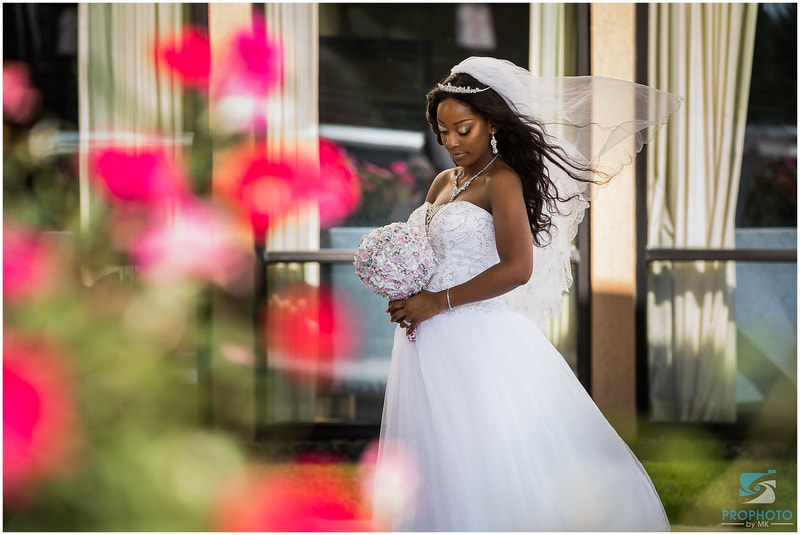 beautiful african american bride